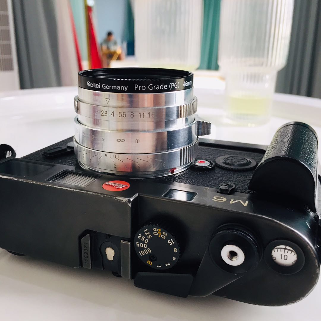 Contax G35/2 Panar 改Leica M口 黄斑联动