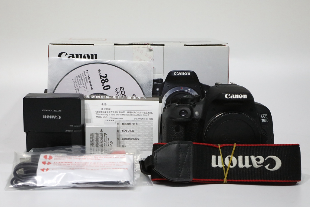 95新二手 Canon佳能 700D 单机 专业单反相机回收 31000045