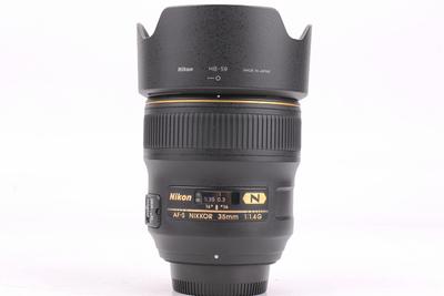 95新二手 Nikon尼康 35/1.4 G 广角定焦镜头回收216015
