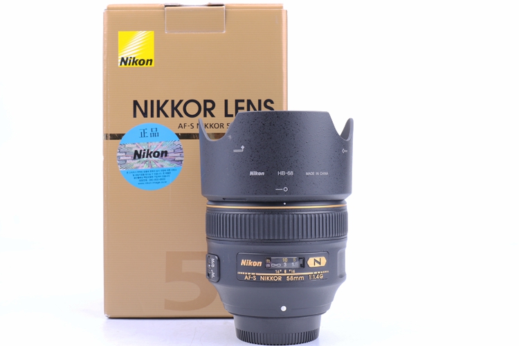 97新二手 Nikon尼康 58/1.4 G 定焦单反镜头回收 218836
