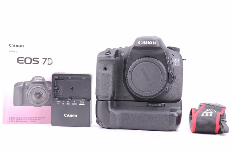 95新二手 Canon佳能 7D带佳能BG-E7手柄 中端单反相机回收510411