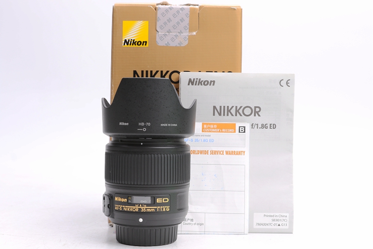98新二手 Nikon尼康 35/1.8 G 定焦单反镜头回收245149