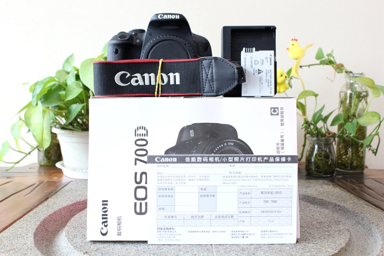 95新二手 Canon佳能 700D 单机 专业单反相机 回收013755