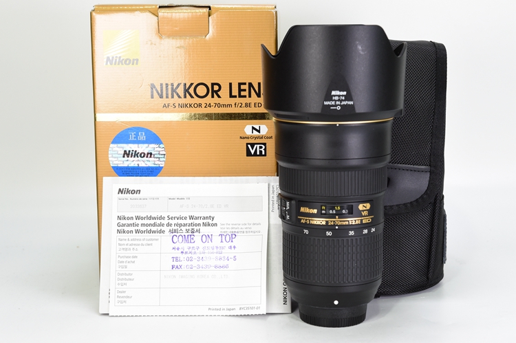 95新二手Nikon尼康 24-70/2.8E ED变焦镜头回收 033637