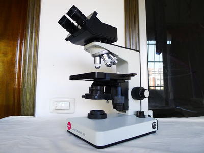 德国 LEITZ   莱卡   高级双筒光学显微镜,研究级别