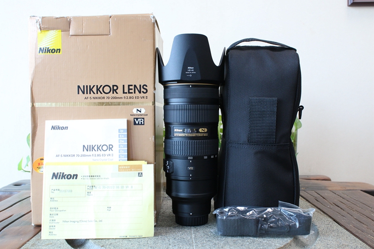 96新二手Nikon尼康 70-200/2.8 G VR II 大竹炮回收 107009