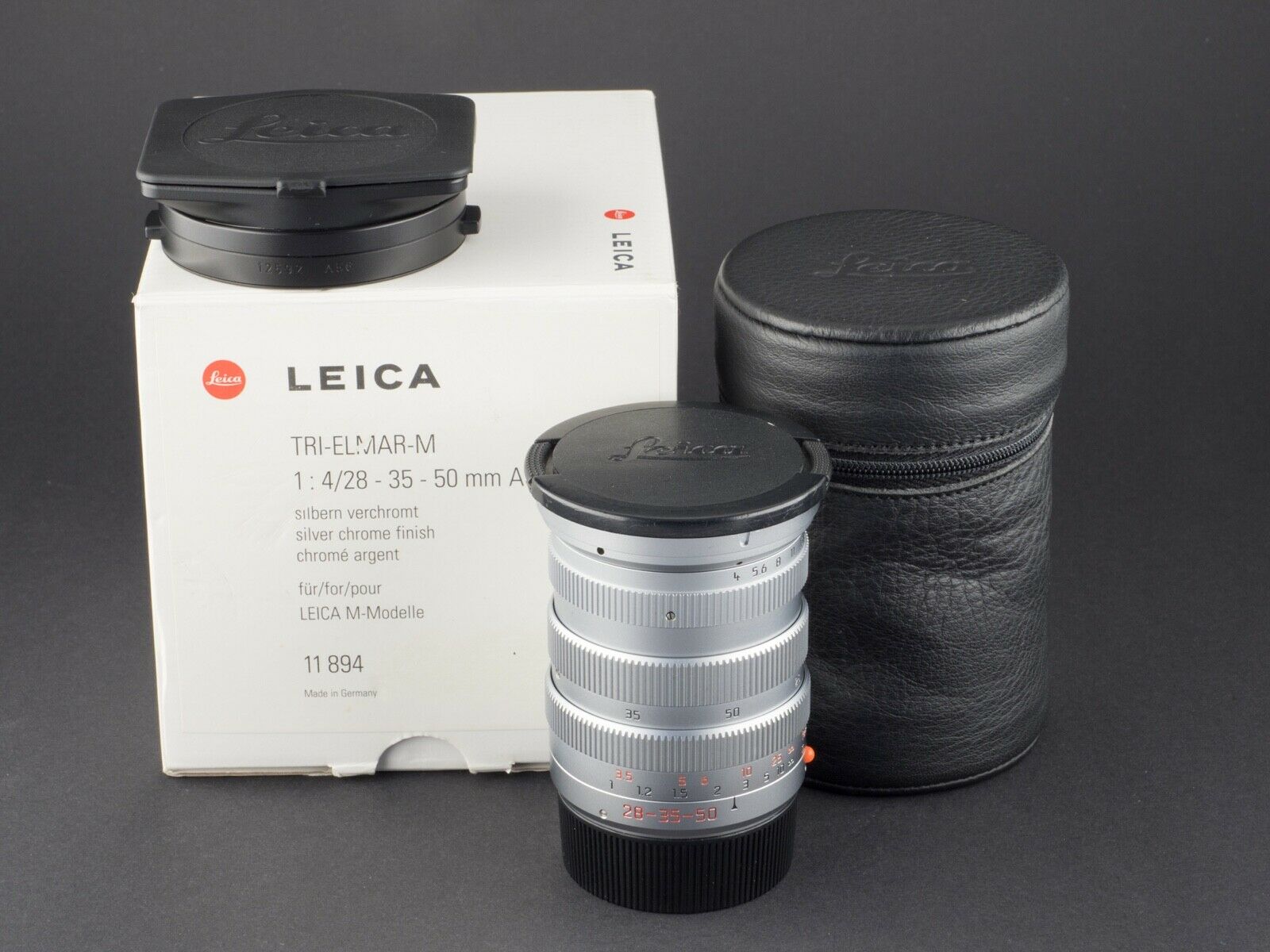 徕卡 Leica M 28-35-50/4 ASPH 绝版银色 带包装 