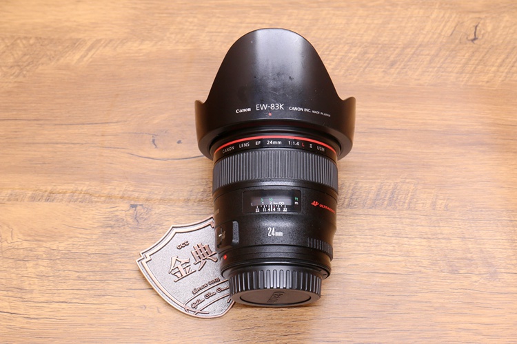 98新二手Canon佳能 24/1.4 L II USM二代红圈广角镜头回收 019540