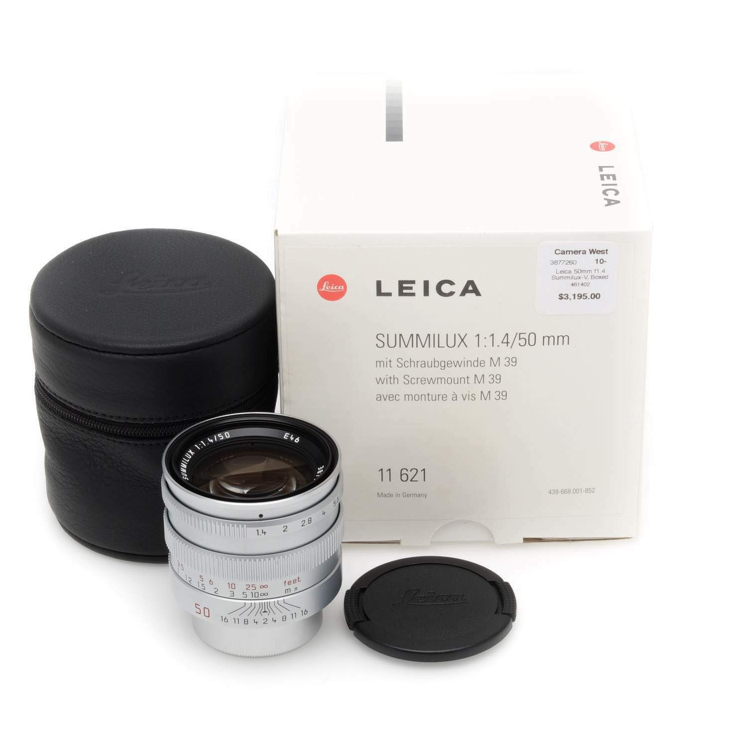 徕卡 Leica 50/1.4 SUMMILUX L39 螺口 限量版 带包装