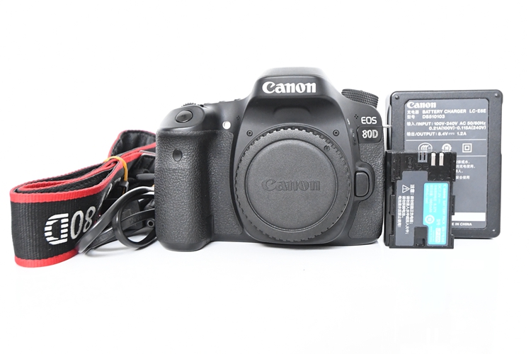 95新二手 Canon佳能 80D 单机 专业单反相机回收 000350