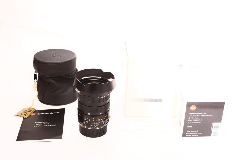 徕卡 Leica M 28-35-50/4 ASPH E49 二代 莲花光罩 都带包装 