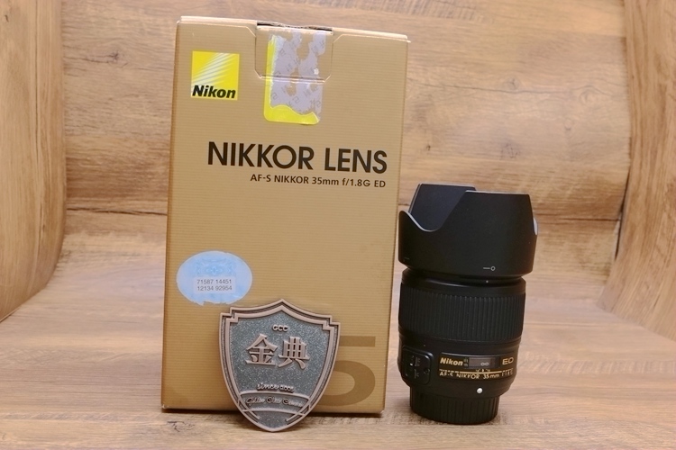 95新二手 Nikon尼康 35/1.8 G ED 定焦单反镜头回收 257239
