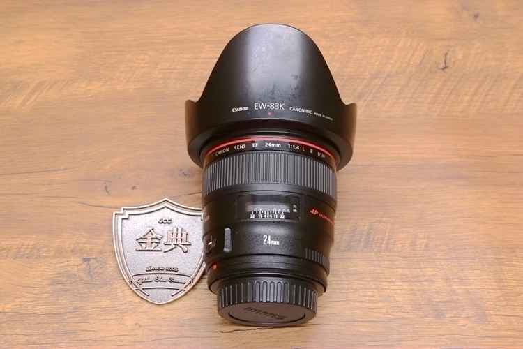 95新二手Canon佳能 24/1.4 L II USM二代红圈广角镜头回收258774
