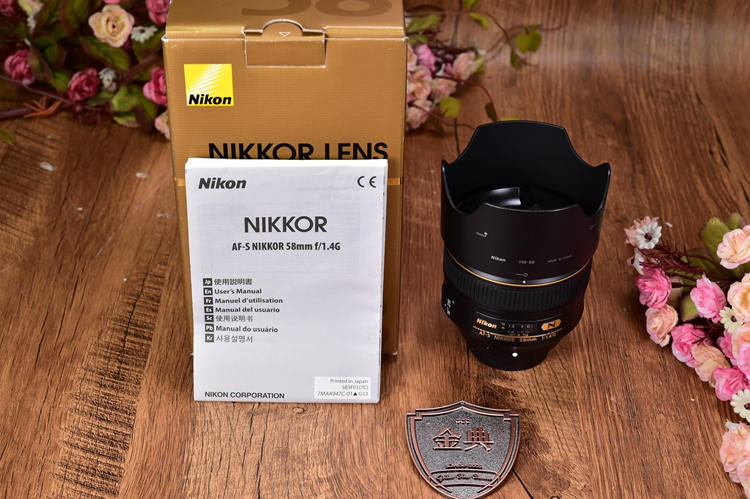 95新二手 Nikon尼康 58/1.4 G 定焦单反镜头 回收220489