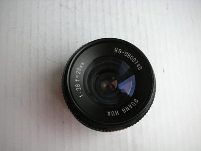 很新珠江28mmf2.8镜头，MD卡口，可转接各种数码相机，送皮筒
