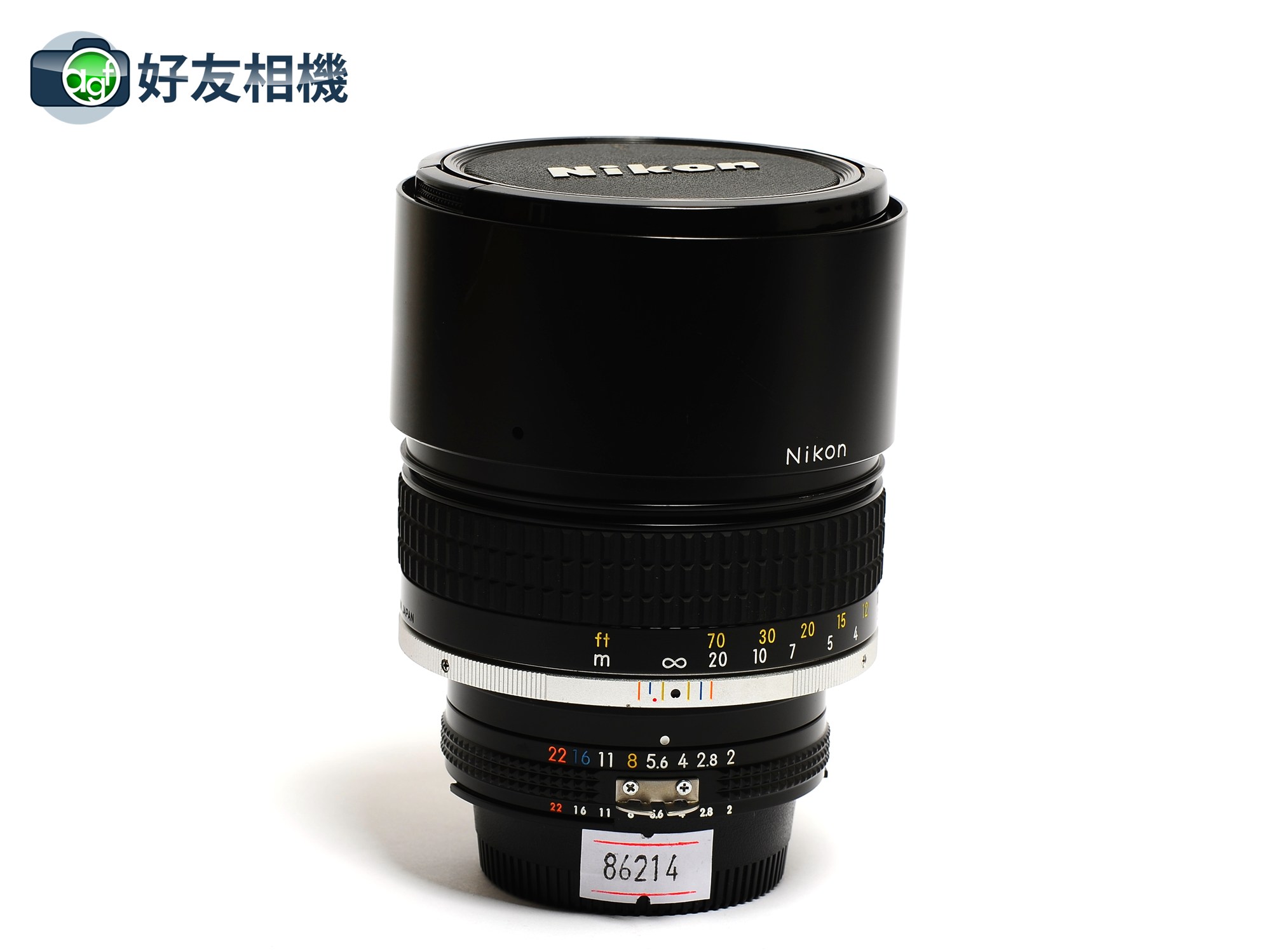 尼康/Nikon Nikkor 135/2 Ai-S 中长焦 135mm F2 手动镜头*95新*