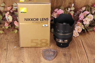 95新二手 Nikon尼康 58/1.4 G 定焦单反镜头 213451