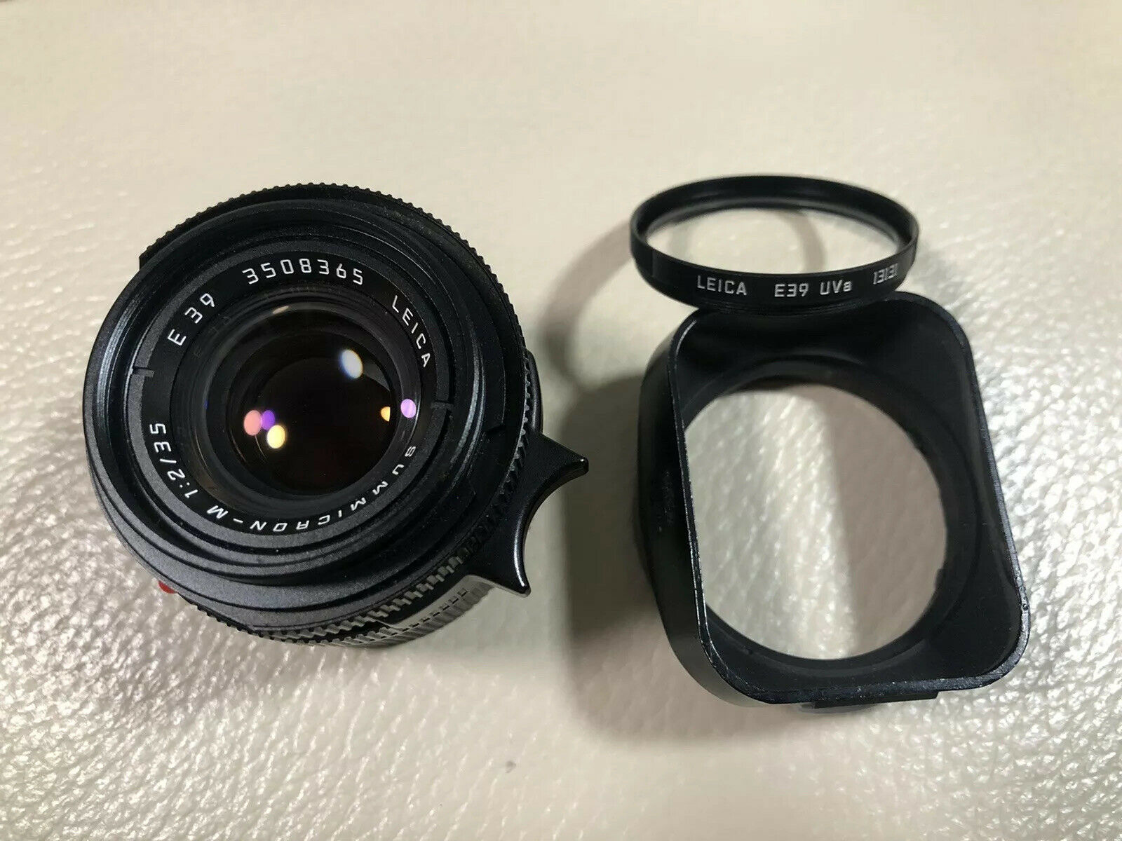 徕卡 Leica M 35/2 IV代 德产7枚玉 后期方字版 带光罩 滤镜 