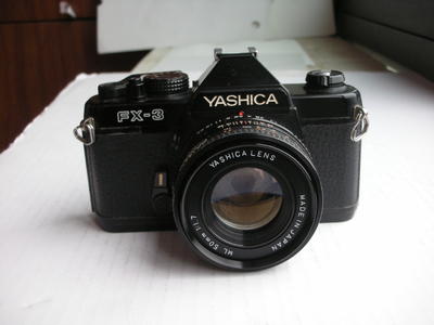 很新雅西卡Yashica  FX-3机械快门相机带50mmf1.7镜头