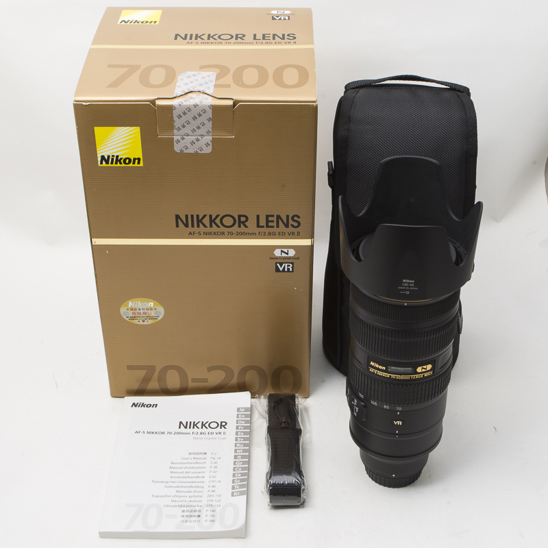 Nikon尼康AF-S 70-200/2.8G ED VR II二代大竹炮单反镜头98新7469