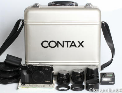 康泰时 Contax G2 黑色套机 带3只镜头 闪光灯 原箱