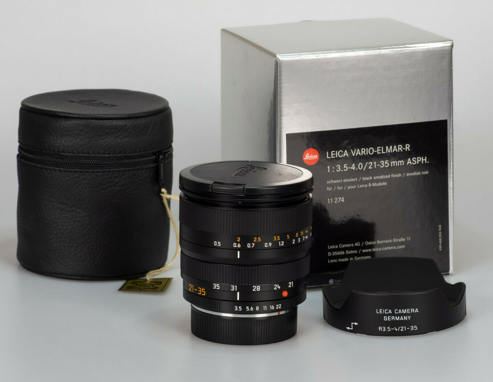徕卡 Leica R 21-35/3.5-4.0 ASPH ROM 带银盒包装