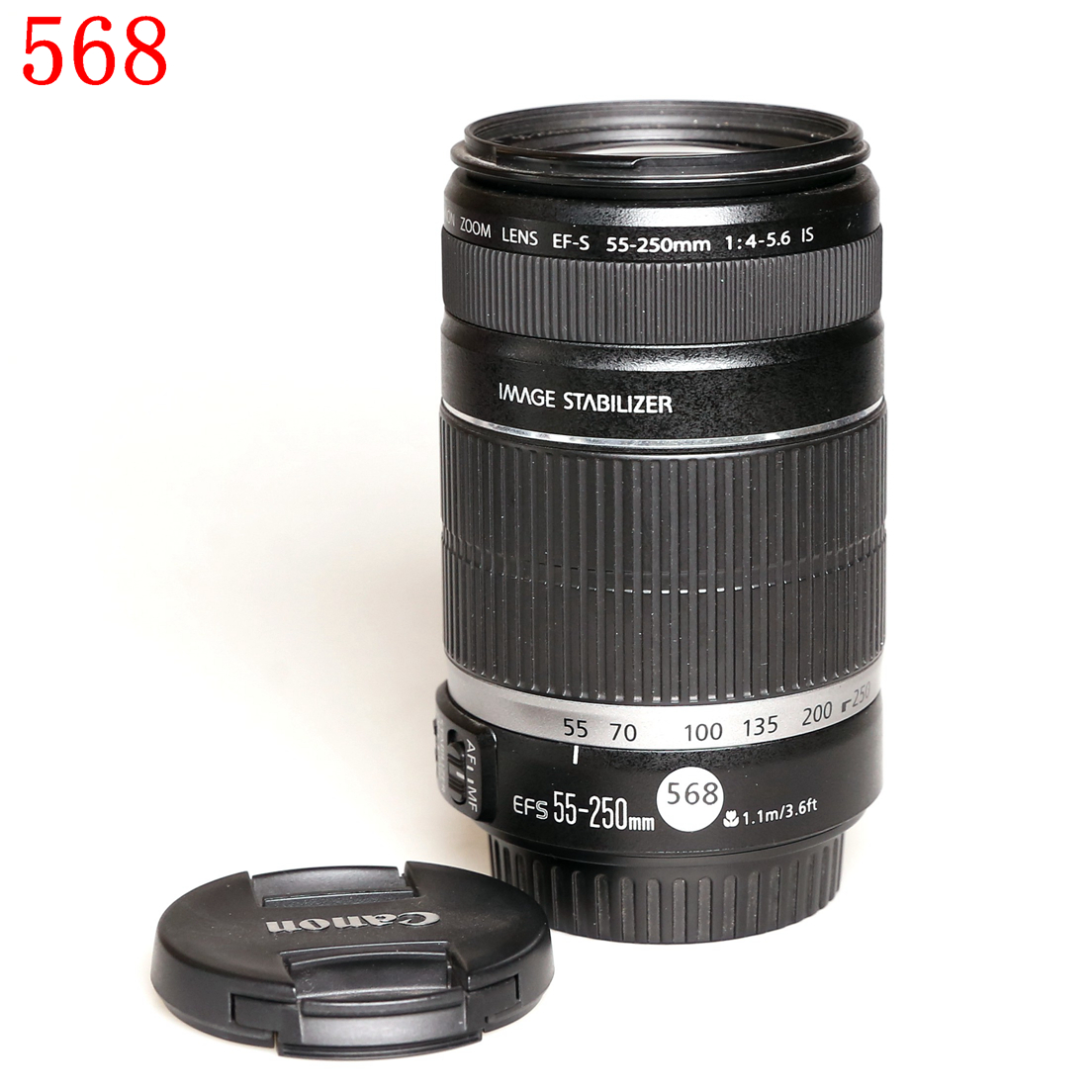 佳能 EF-S 55-250mm f/4-5.6 IS长焦单反镜头编号568