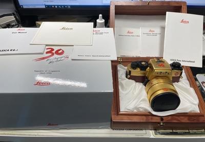 徕卡 Leica R6.2 新加坡纪念金机 带包装 