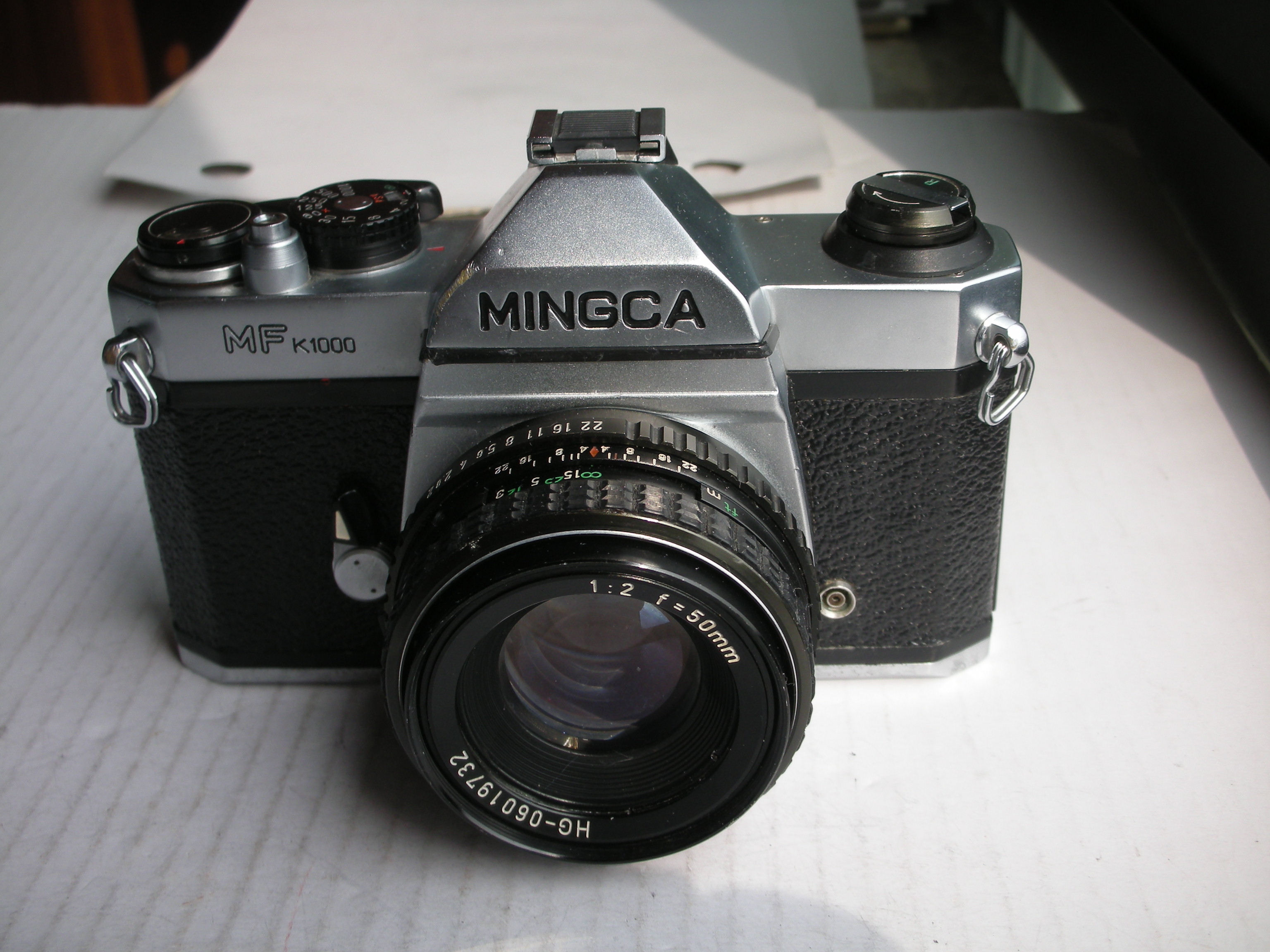 少见很新珠江明佳正体英文标牌MCK1000经典相机带50mm镜头