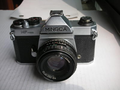 少见很新珠江明佳正体英文标牌MCK1000经典相机带50mm镜头