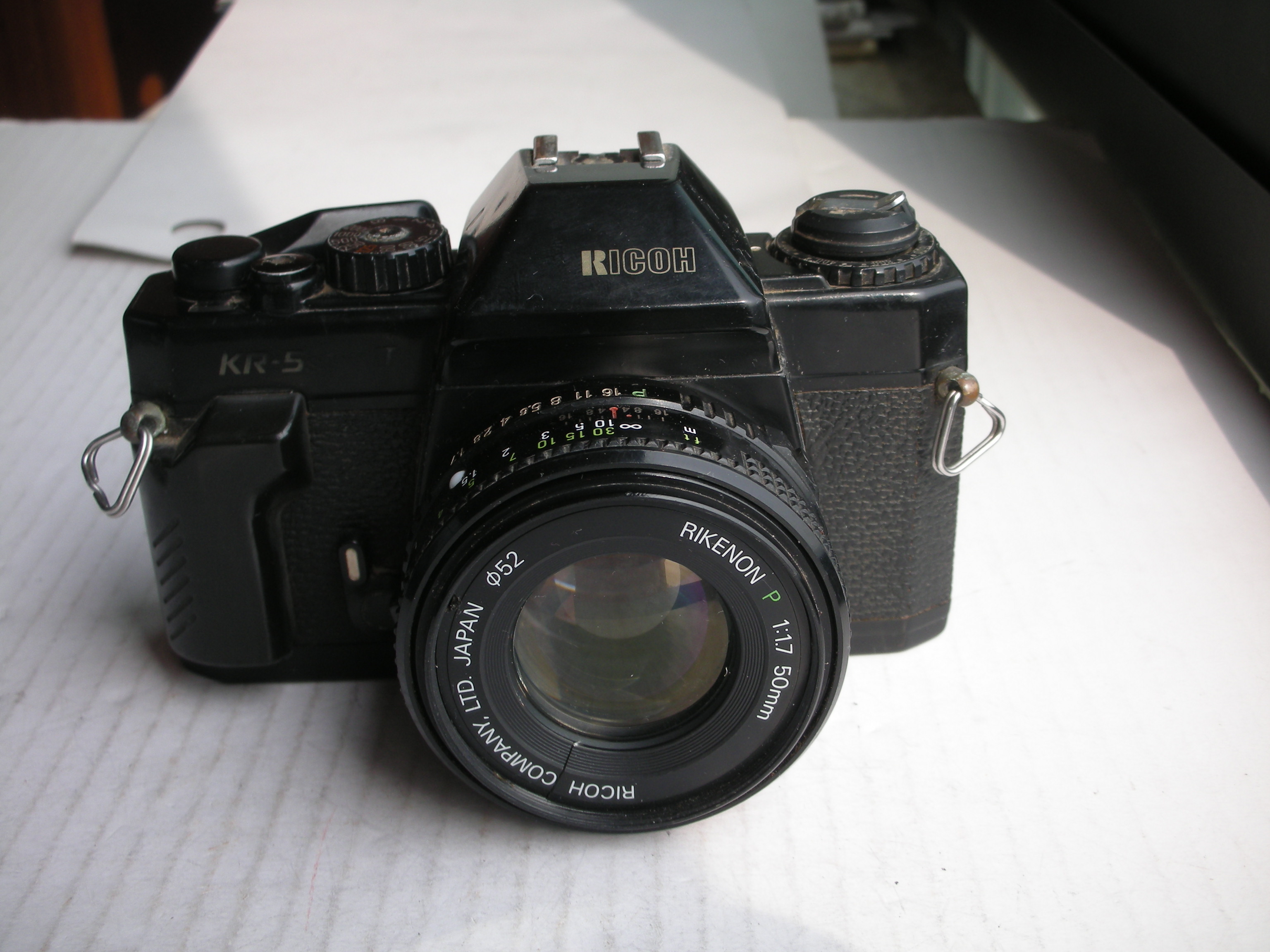 较新理光5-2单反相机带50mmf1.7镜头，PK卡口