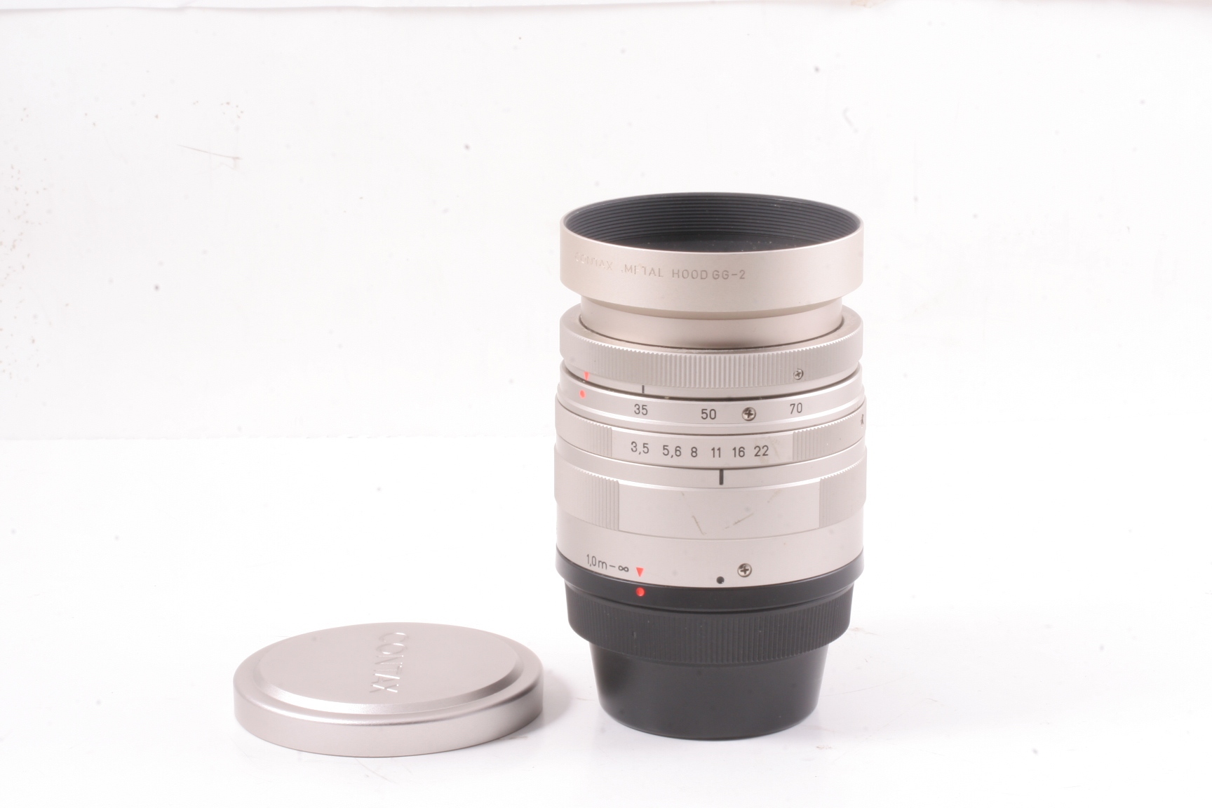 95/康泰时 Contax G35-70/3.5-5.6 变焦镜头,带原厂遮光罩和大盖.