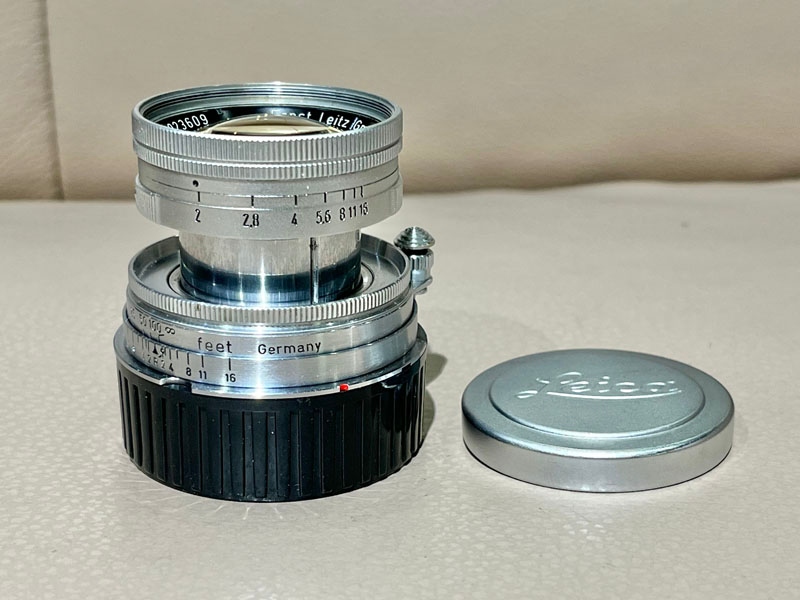 超级黄玻璃Leica徕卡Summicron 50/2 L39螺口银色缩头36637