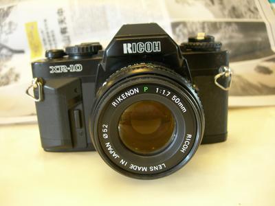 理光名机XR--10单反相机带50mmf1.7镜头，送原配皮套