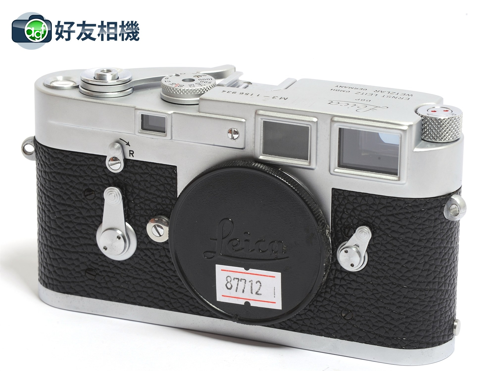 徕卡/Leica M3 單撥 经典旁轴相机 胶片机 银色*95新*