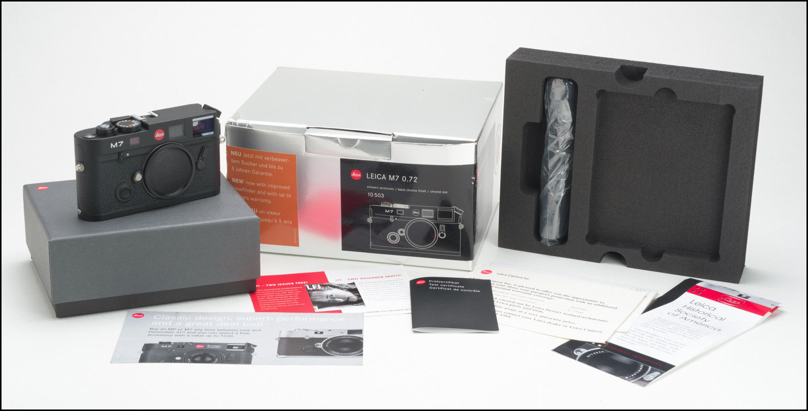 徕卡 Leica M7 TTL 0.72 黑色 后期MP取景器 29号段 带包装