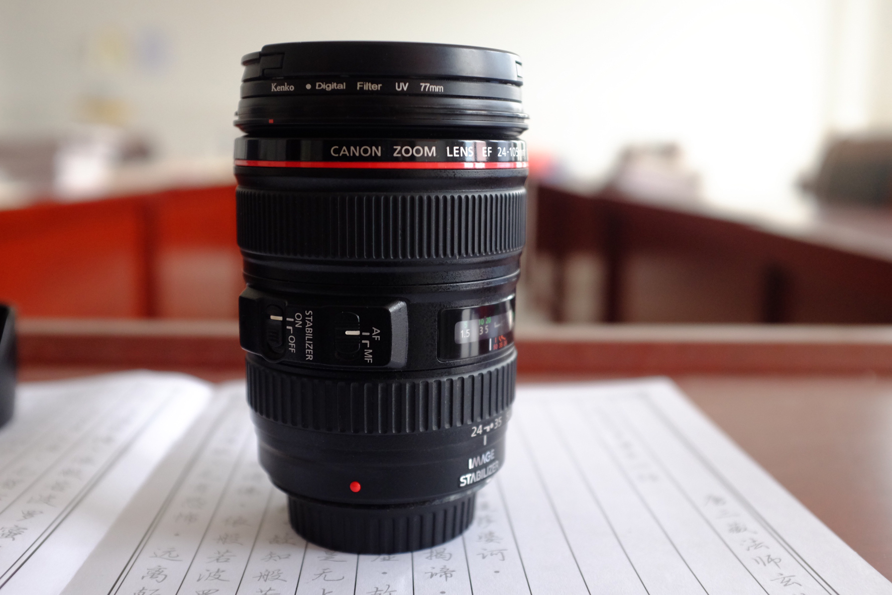  99 new self used Canon EF 24-105mm f/4L IS USM incoming and outgoing transformer