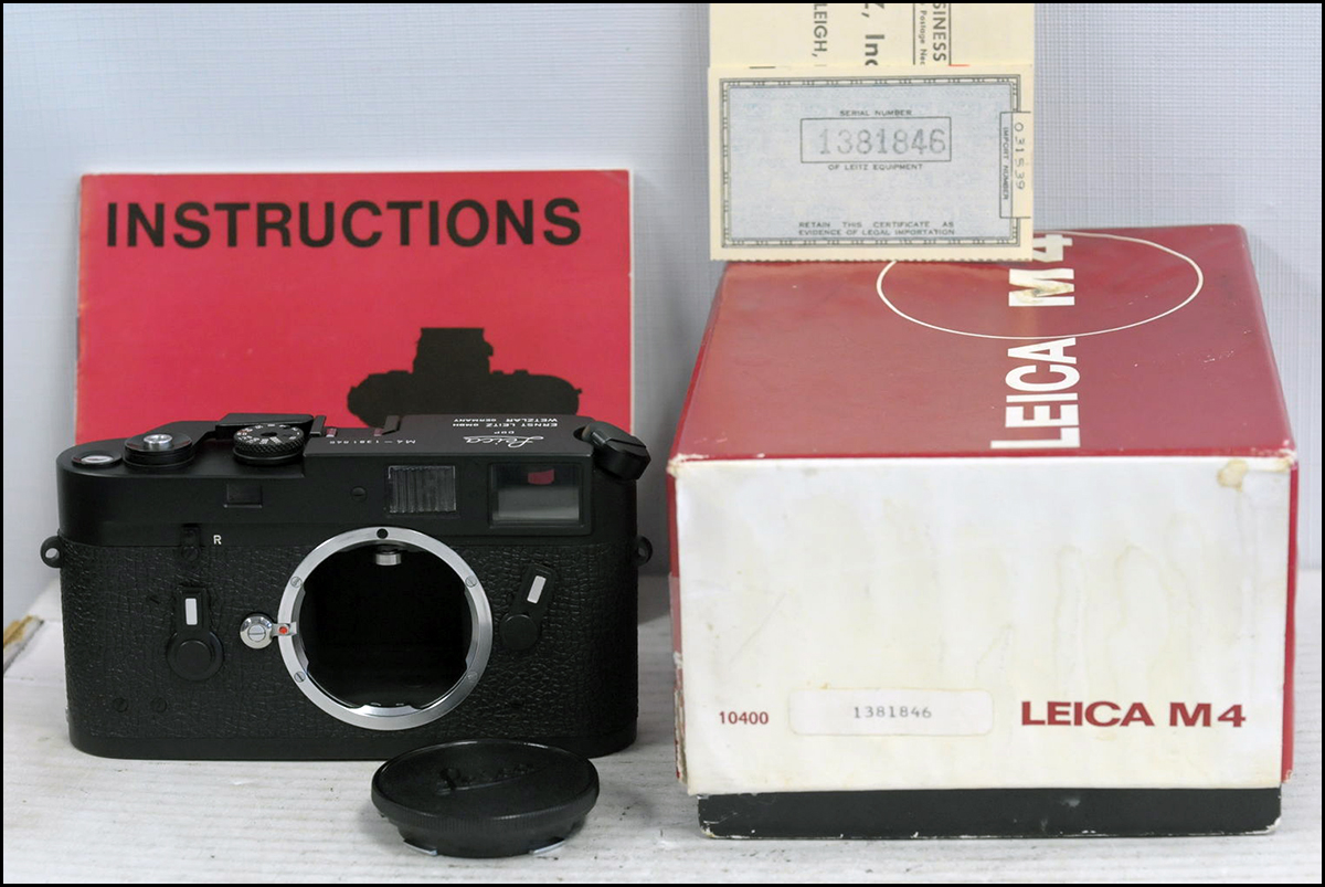 徕卡 Leica M4 黑色 带包装（带“C”封）