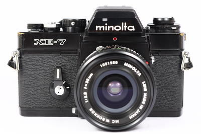 美能达 Minolta XE7 日产135胶片单反相机 + rokkor 35/2.8 套机