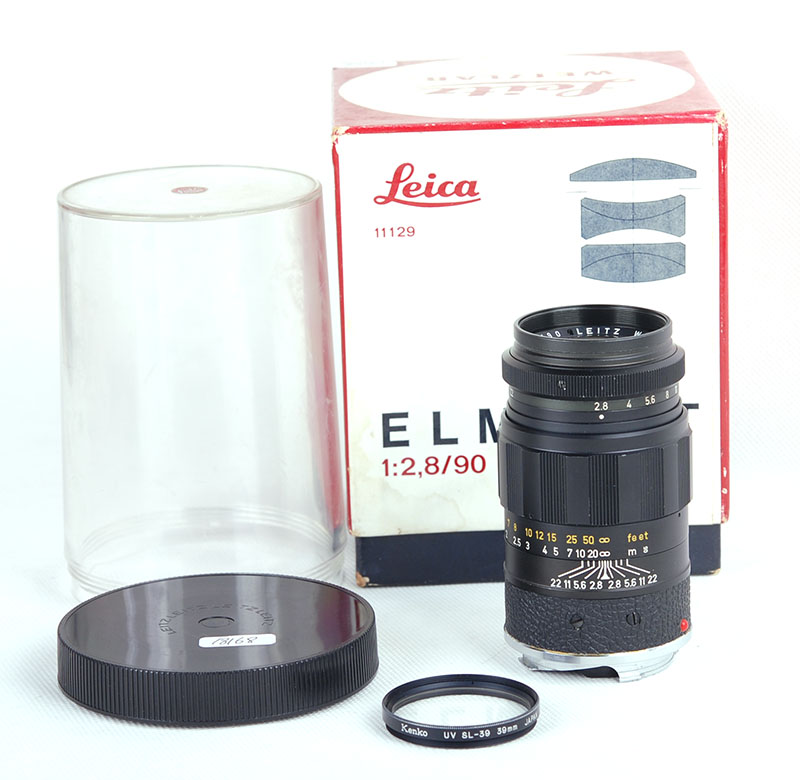 【美品】Leica/徕卡 Elmarit-M 90/2.8 德产黑色镜头 #HK7226