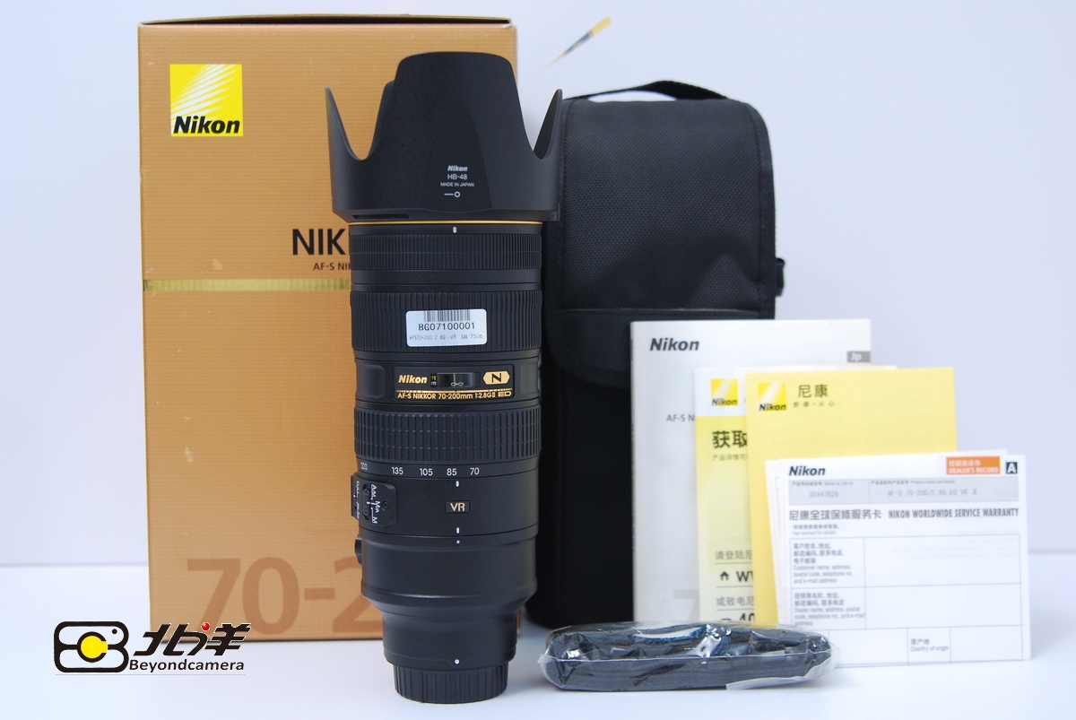 99新尼康 AF-S 70-200/2.8G ED VR II（BG07100001）行货带包装