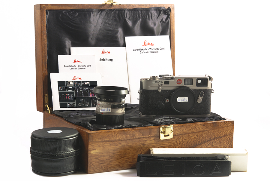 Leica/徕卡 M6 0.72+M 35/1.4 Titanium 鸵鸟皮小盘钛套机#HK6373