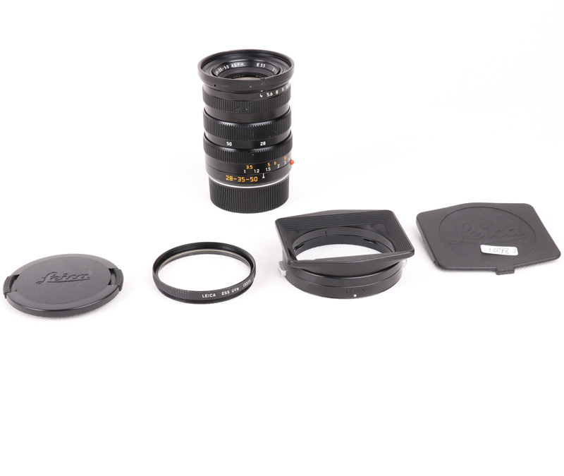 Leica/徕卡 Tri-elmar 28-35-50/4 ASPH E55带金属遮光罩#jp18698