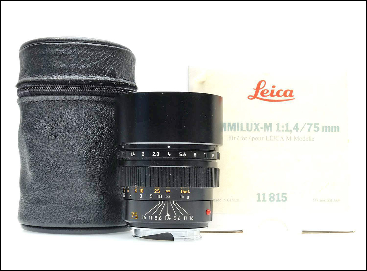 徕卡 Leica M 75/1.4 SUMMILUX-M 原厂6-BIT 加产 方字版 带包装