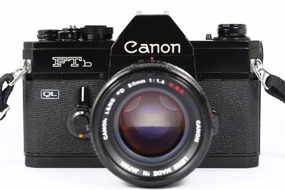 佳能 Canon FTB 日产135胶片单反相机 + FD SSC 50/1.4镜头 黑
