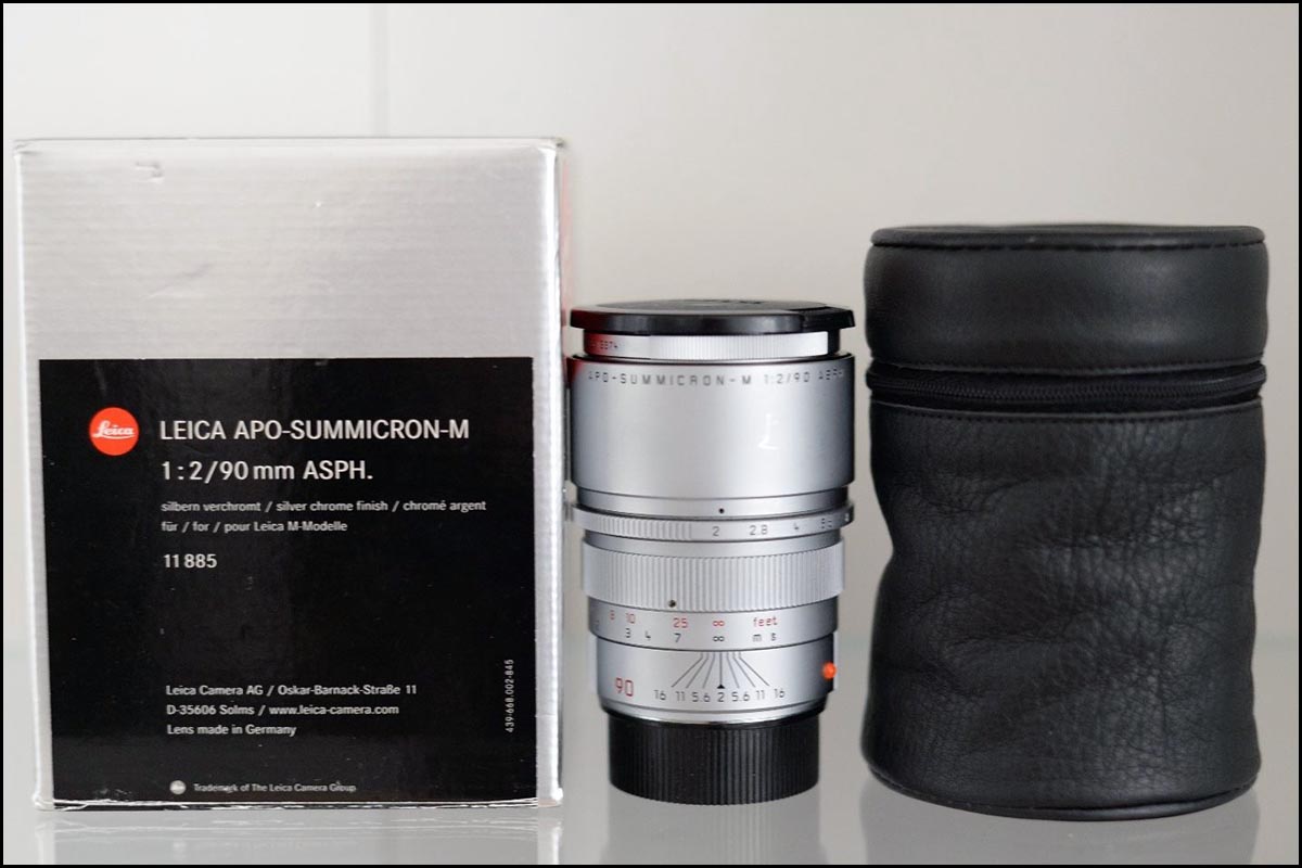 徕卡 Leica M 90/2 APO ASPH 双A 原厂6-BIT 39号段 银盒 带滤镜