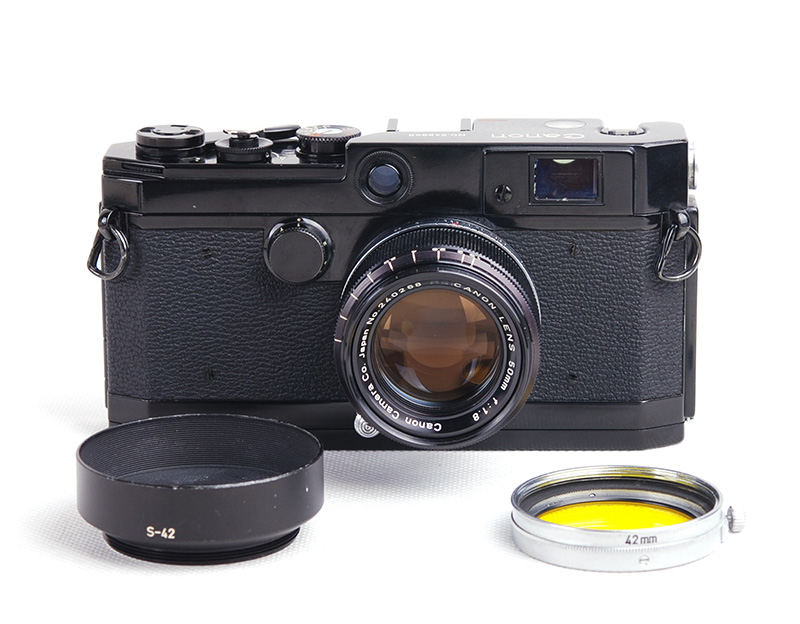Canon/佳能 L1 黑漆机身 LTM L39口带50/1.8镜头送滤镜  #jp18212