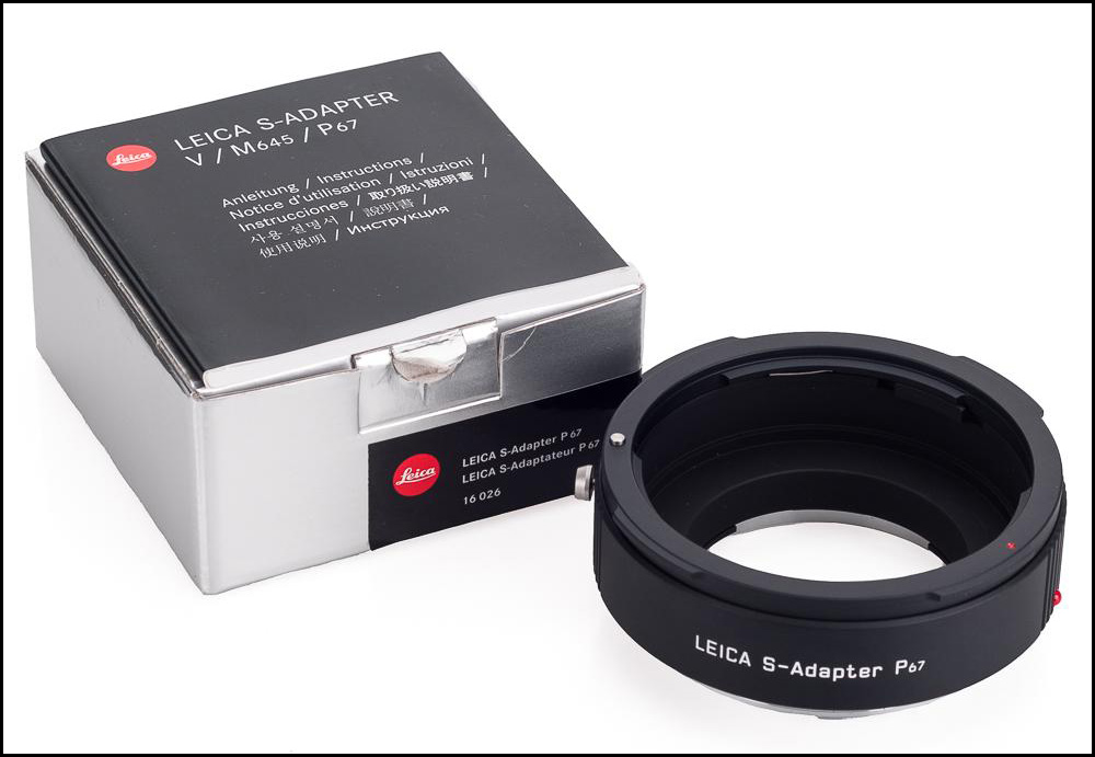 徕卡 Leica S-adapter P67 16026 徕卡S- 宾得67 转接环 带包装