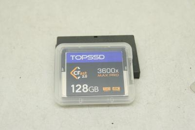 95新 TOPSSD天硕CF128GB 3600X高速CF卡1DXMARKII专用卡