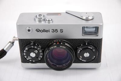 禄来 Rollei 35 S 旁轴胶片相机,银色.带UV和手绳